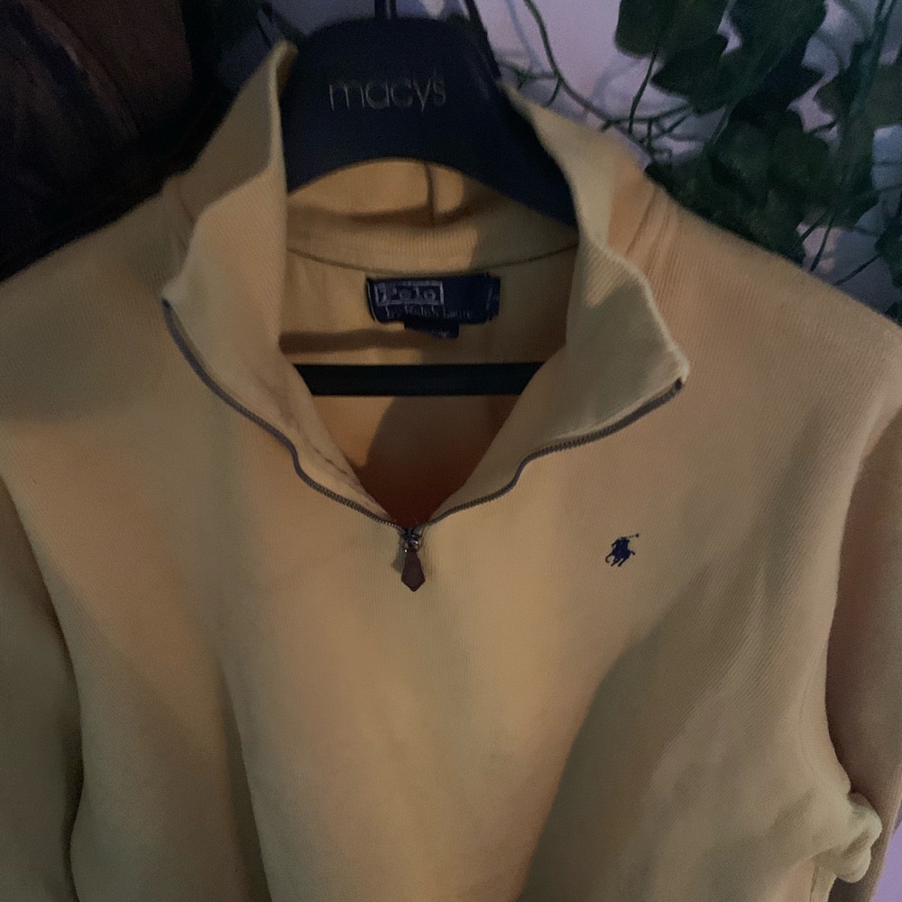 Polo by Ralph Lauren 1/4 Zip Pullover Sweater - XXL - Yellow